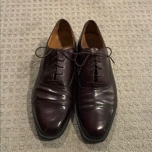 Men's Classic Brown Leather Dress Shoes